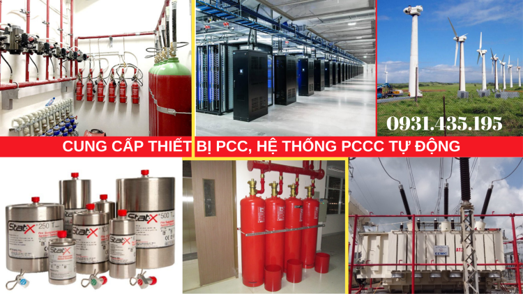 Thiết bị PCCC, hệ thống PCCC tự động bằng khí